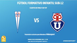 Universidad Católica vs universidad de Chile SUB12 [upl. by Glenden]