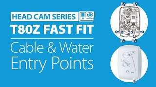 Triton T80Z FastFit Electric Shower  Cable amp Water Entry Points Explained [upl. by Havstad]