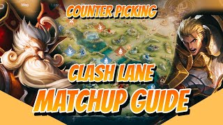 Clash Lane Matchup Guide  How To Counter Pick  Hero Counters  Honor of Kings  HoK [upl. by Notnil]