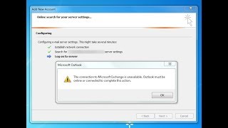 the connection to microsoft exchange is unavailable outlook 2010 [upl. by Wolford]