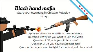 Black hand mafia Application Apply in the comments [upl. by Doughman]