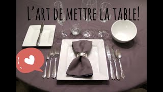 Lart de mettre la table à la perfection Principes de base de létiquette [upl. by Ennovad]