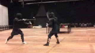 HEMA sword and buckler fencing [upl. by Nyleahs]