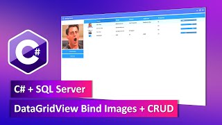 C SQL Server  Binding Images to DataGridView  CRUD  Bunifu UI [upl. by Zeta]