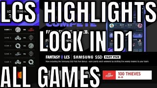 LCS Lock In Highlights ALL GAMES Spring 2022  Group A Day 1 [upl. by Namurt192]