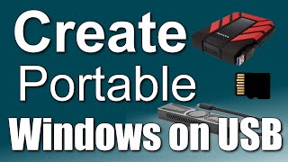 How to install Windows 1011 on a External HDDSSD MicroSD or NVMe➡️Portable Windows➡️Windows to Go [upl. by Mather]