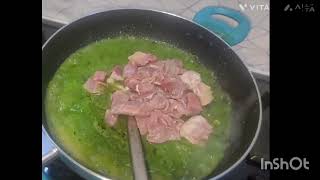 Green gravy 😋 mast mutton phalyummymastphal😋 [upl. by Rakel]