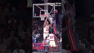 LEBRON POSTER over Luc Longley Dunk of the night Dont miss Game 1 of series 96 Bulls vs 13 Heat [upl. by Karissa]