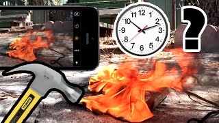 Bored Smashing  More Clocks iPhone SE SloMo Test [upl. by Sirrot]