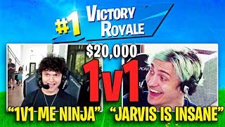 I Played Fortnite Vs Ninja for 20000 FaZe Jarvis Vs Ninja [upl. by Ezra435]