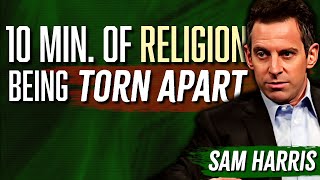 10 Minutes of Religion being DESTROYED by Sam Harris 2 [upl. by Ecurb]