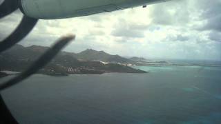 Atterrissage ATR72500 à Saint Martin Grand Case [upl. by Garlinda]