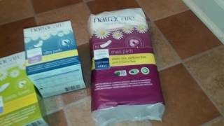 Natracare Review  Pads Tampons Liners [upl. by Bogosian]