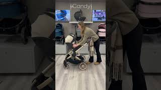 How to release the iCandy Cocoon from the car seat adaptors Peach 7 [upl. by Nosreip851]