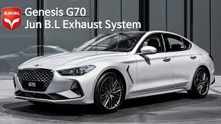 GENESIS G70 33T Exhaust Sound with Jun BL 제네시스 G70 준비엘 배기음 [upl. by Aliuqaj]