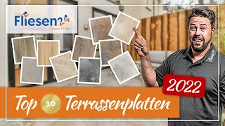 Top 10 Terrassenplatten 2022  Die 10 schönsten Feinsteinzeug Terrassenplatten in 2 cm Stärke [upl. by Sina]