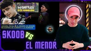 REACCIONANDO ANDO 🤯 EL MENOR VS SKOOB RG BATTLES exprés camino a RANDOM freestyle chile elmenor [upl. by Spanos825]