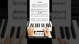 Alouette for piano beginner alouette piano tutorialpianopemula notbalok [upl. by Whorton]