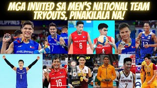 Invited Players Para sa Mens National Team Tryouts Kilalanin  Philippines Mens Volleyball Team [upl. by Brigid]