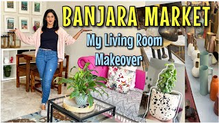 Banjara Market Gurgaon My rented living room makeover Home decor shopping amp Haul [upl. by Iror]