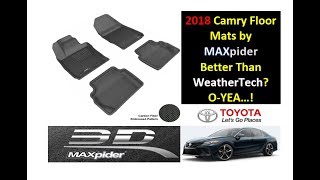 2018 Toyota Camry Floor Mats by MAXpider Review [upl. by Haneeja35]