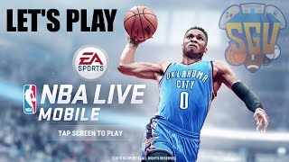 NBA Live Mobile Android iOS  Lets Play EP1 Tutorial amp First Gold Player [upl. by Aretak]