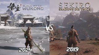 Which Is Best  Black Myth Wukong vs Sekiro Shadows Die Twice  Comparison Details amp physics [upl. by Nigem]