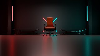 Herman Miller x Logitech G Embody Gaming Chair  Texturing  Modeling  Animation 3D [upl. by Ayimat]