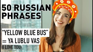 50 COMMON PHRASES IN RUSSIAN BASIC RUSSIAN [upl. by Leamhsi]