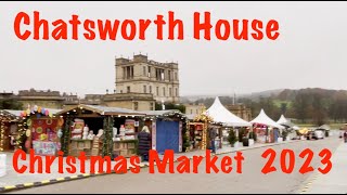 Christmas Market 2023 at the glorious Chatsworth House in the Derbyshire Dales [upl. by Arhez165]