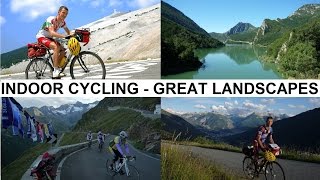 Indoor cycling workout Alps Pyrénées Costa del Sol Andalucia Full HD [upl. by Ettenotna]