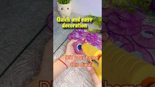 decorate home in easy stepsDiwali decoration shorts diwali diwalidecor craftitwithpoojadiy [upl. by Proudlove]