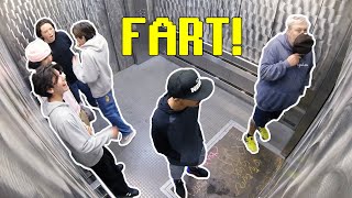 Funny Elevator Fart Prank ft TheSharter [upl. by Ennovehs]