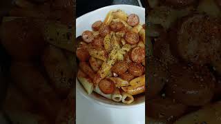 2of2 food pasta spaghetti frankfurter sausage tomatosauce filipinofood pinoyfood masarap [upl. by Punak]