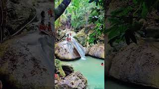 Erawan Waterfalls in Thailand  ទឹកធ្លាក់អេរ៉ាវ៉ាន់ ប្រទេសថៃ [upl. by Harrod]