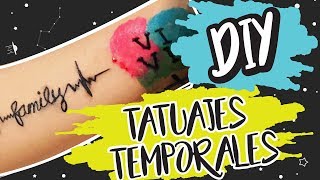 COMO HACER TATUAJES TEMPORALES DIY [upl. by Latsyrk375]