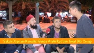 Kes O Sakalı Diyen Kemalist Gence Atatürkçüden Tokat Gibi Cevap  SOSYAL DENEY [upl. by Ycal352]