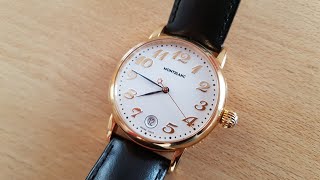 Montblanc Star Meisterstuck Date 7002 Dress Watch Review [upl. by Burkley]