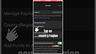 SHORTS how to change region in app storehow to change country in app store  iphone country change [upl. by Sheppard]