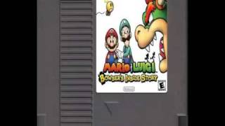 NES Remix  Mario amp Luigi Bowsers Inside Story  Bumpsy Plains  Blubble Lake Surrounding Area [upl. by Voleta]