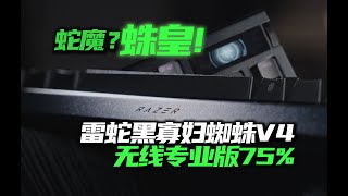 打造完全體雷蛇黑寡婦蜘蛛v4無線專業版75 全套聲音包 沈金定位板！這才是蛛皇！ [upl. by Mattheus990]