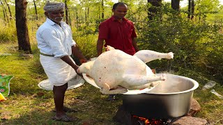 8 KG Full Turkey  Yummy Turkey Gravy prepared by uncle  food fun village [upl. by Riess888]