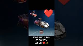 STOP AND WIN 600 UC ❤️✨ shorts viral bgmi giveaway [upl. by Adolpho]