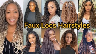 Faux Locs Braids  Butterfly Locs Hairstyles  Crochet Loc Braids Hairstyles  Twist Braids [upl. by Huxham]