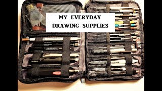 Graphite Drawing Supplies amp Materials Whats in My Pencil Case [upl. by Galven]