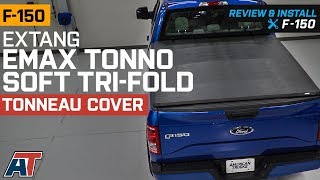 20152018 F150 Extang eMax Tonno Soft TriFold Tonneau Cover w 55 amp 65 Bed Review amp Install [upl. by Ellerehc]