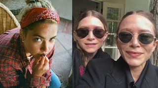 The Olsen Twins Spotted Enjoying A Rare Night Out With Sister Elizabeth Olsen [upl. by Cob]