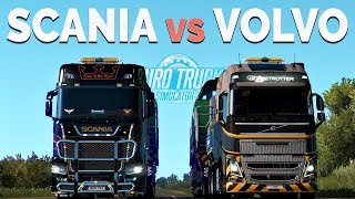 ETS2  Scania S vs Volvo FH16 730HP vs 750HP [upl. by Hammer630]