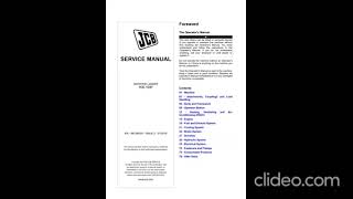 JCB 1CX 1CXT Backhoe Loader Service manual [upl. by Hamil513]