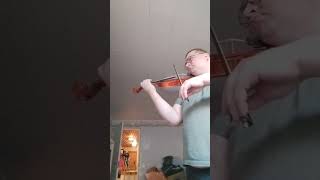 Practicing Fr Seitz Op 13 Student concerto No 2 second movement first 11 bars violin [upl. by Llebiram]